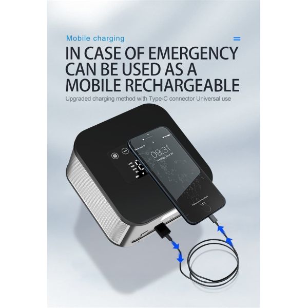 150PSI Smart Portable Car Tire Pump With Power Bank Emergency Lighting