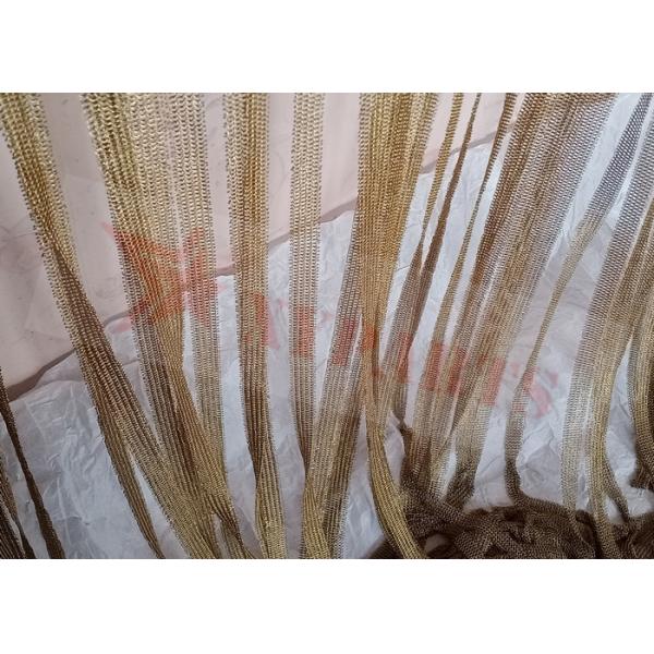 кольцо металла нержавеющей стали 0.53x3.81mm цепляет латунный цвет для занавесов строки