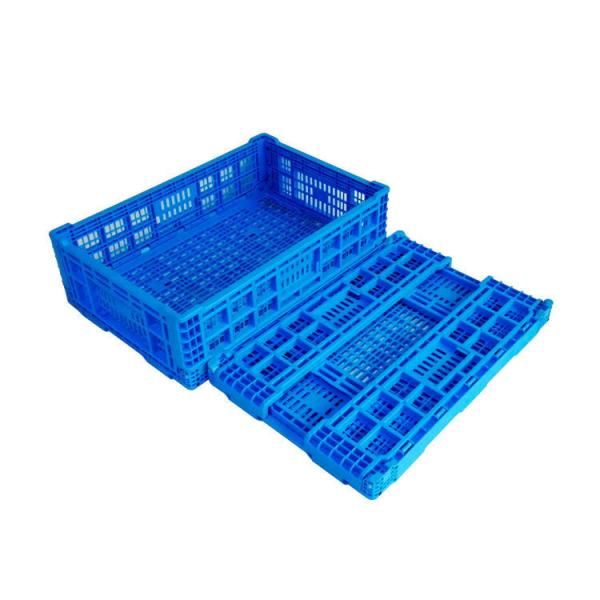 Collapsible Storage Bin Containe，52 Liter Transferheavy Duty Plastic Storage Box,Blue Milk Crates Heavy Duty Transit Storage Of Various Items