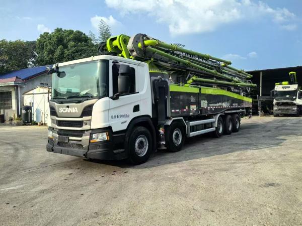 ZLJ5540THBSF 67m 2021 Zoomlion Usado Caminhão de Bomba de Concreto Scania Chassis Nacional Seis