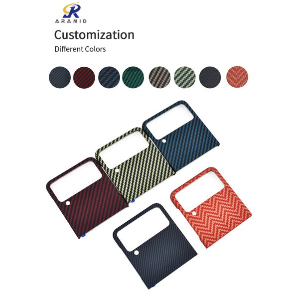Подгонянный случай сотового телефона волокна углерода Aramid логотипа магнитный на сальто 4 Samsung