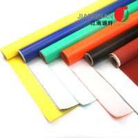 a largura 0.45mm que de 2m o cetim tece o silicone impregnado silicone de pano da fibra de vidro revestiu a fibra de vidro