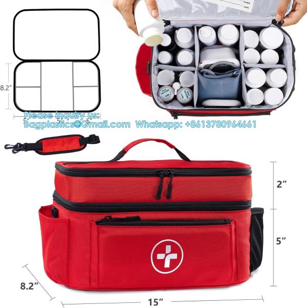Travel Medicine Bag Organizer-Medicine Organizer Storage-Pill Bottle Organizer Storage-Medication Organizer