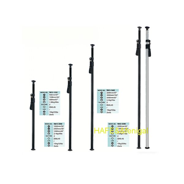 Aluminum Telescopic Heaven-Earth Stand Adjustable Support Pole For Backdrop