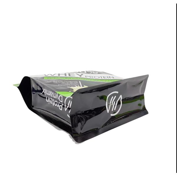 Active Protein Plus Aluminum Foil Pouch Custom Printed Stand Up Whey Protein Powder Packaging Bags Pouch With Zipper