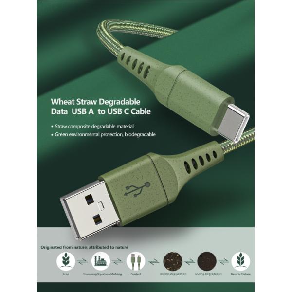1m Length Data USB Cable Braided Tinned Copper Conductor