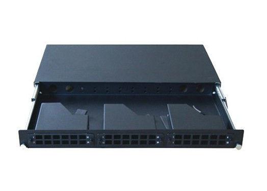 High Density Cable Wiring MPO Fiber Optic Patch Panel with 12pcs MPO Cassettes