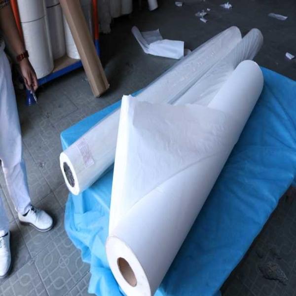 60gsm rolo de papel da cama paciente médica descartável do crepe 50m