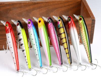 2 Peixe de plástico Falsos isco 12.5cm 18G Largo Lançar Crankbait