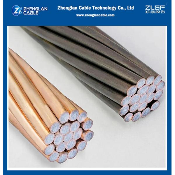 ASTM B227 Copper-Clad Steel For Bonding & Grounding 21%IACS - 45%IACS Conductivity