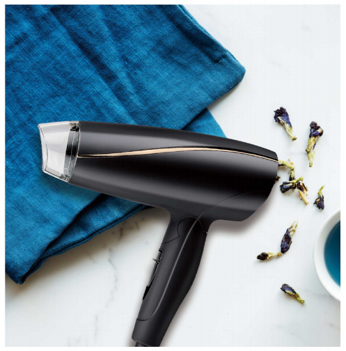 Small Plastic 1.2kw Travel Size Hair Dryer With Hanging Loop And 2 Heat Settings