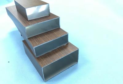 Wooden Grain Square Aluminum Extrusions With Alloy 6060 6061 6063 6082