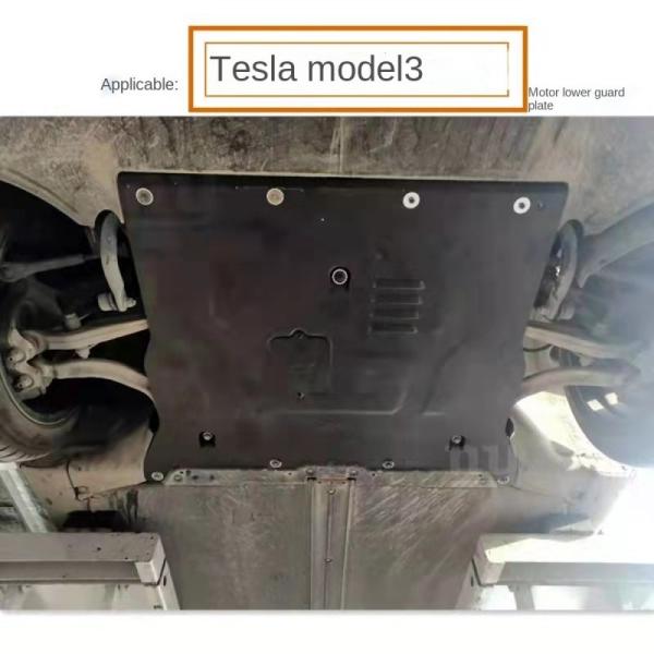 OE 1104312-00-B Black Bumper Lower Guard Plate Chassis Splash Cover for Tesla Model3