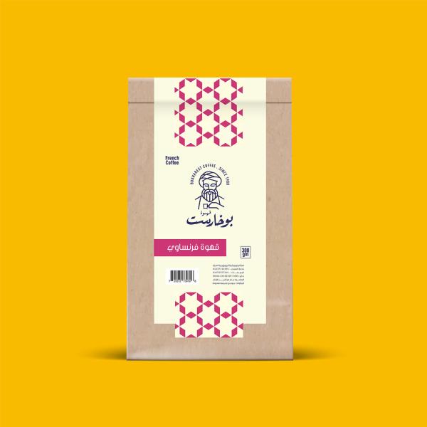 Плоские нижние сумки бумаги Kraft упаковывая для кофейных зерен 500g