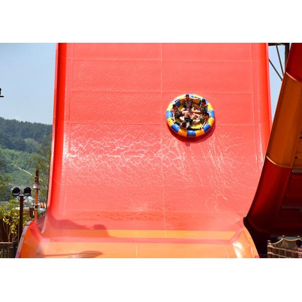 Professional Fiberglass Water Slide , Water Slide Pipe For Residential Park