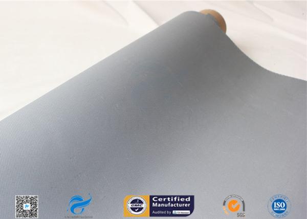Abrasão revestida do Weave de cetim da tela 0.85MM da fibra de vidro do silicone cinzento resistente
