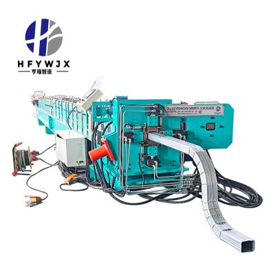Premium Automatic Gutter Downspout Machine  PLC Control 400H Steel Frame