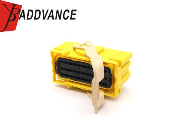 Tyco TE Connectivity PBT Female 54 Pin Yellow Automotive Wire Harness Connector