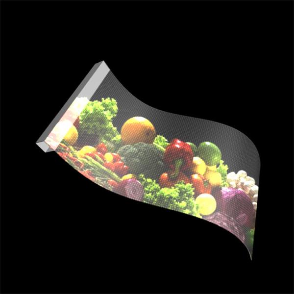 P10 Flexible Transparent Full-color LED Display Adhesive LED Screen on Glass for Outdoor Indoor Use