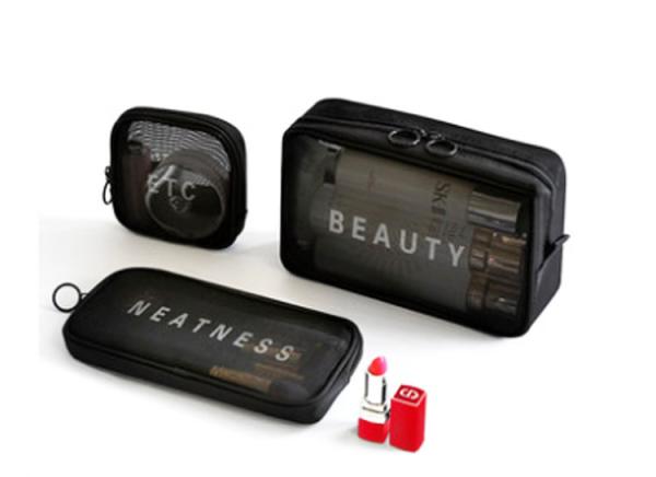 New 2019 small lipstick portable storage bag web hot three-piece carry-on makeup bags