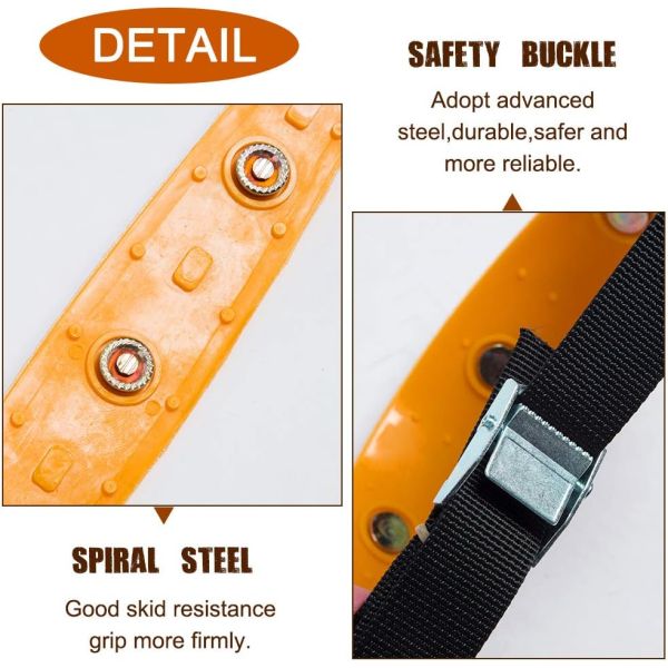 Releasable Anti Slip Tire Belt Safe Weather Resistant High Durability