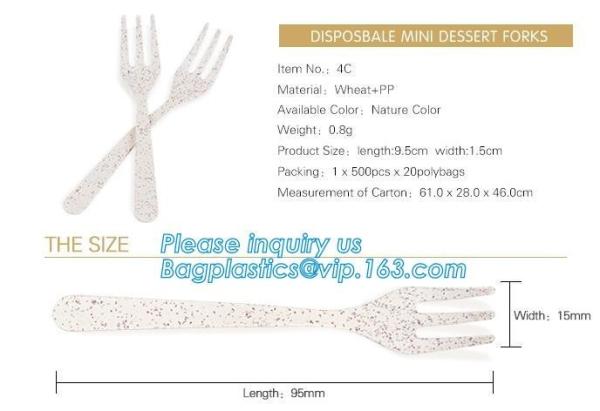 Disposable Corn Starch Eco Friendly Dinnerware Cutlery Reusable Coffee Cup Safe Bamboo