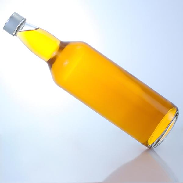 Конфигурация 750 мл стеклянной бутылки с уникальным дизайном шеи и пробкой