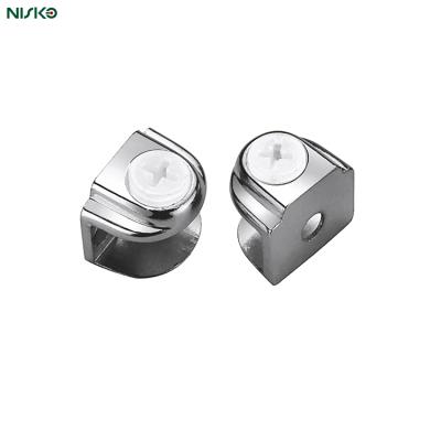Secure Fastening Round Glass Clamp 10kg Load Capacity for Glass Panels