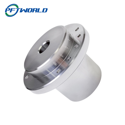 CNC machined aluminum parts bright silver anodized