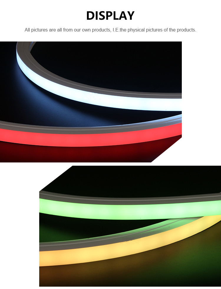 16*16мм Smd5050 Led Neon 24V Гибкая светодиодная лента водонепроницаемые неоновые огни