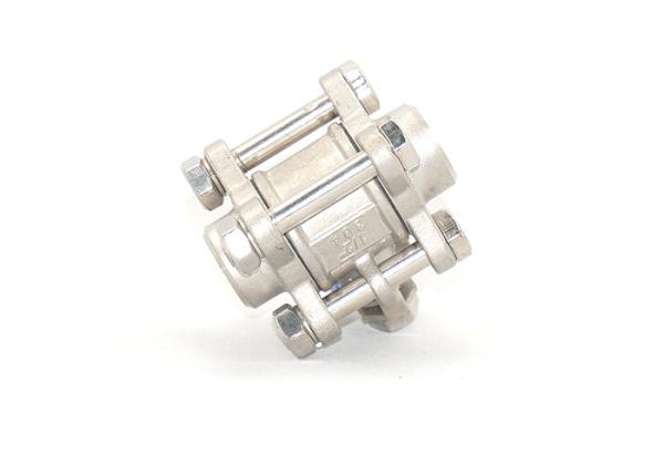 Durable High Pressure Stainless Steel Valves Three Piece Ball Valve Eco Friendly
