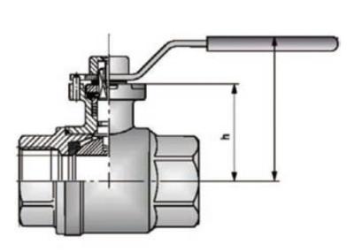 Metal Hydraulic Ball Valves G Thread With Actuator Bracket Medium Pressure