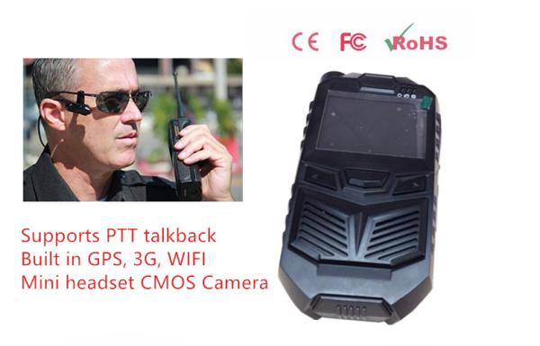 Police Wearable Video Camera Recorder 3G, GPS, WIFI integrated  Body Worn Camera