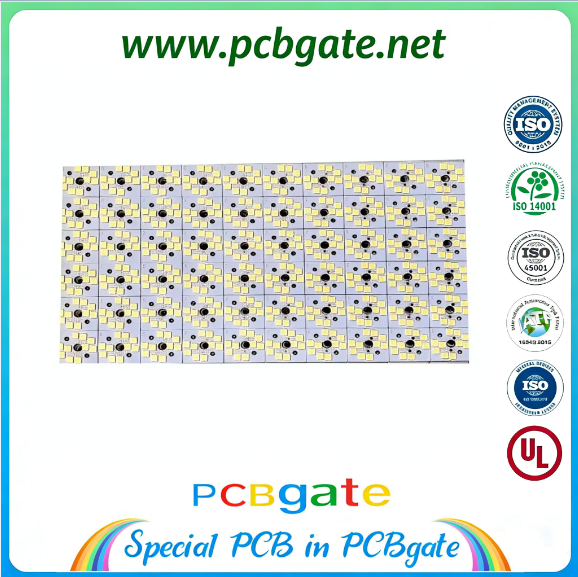 Matrix Panelized LED Aluminum PCB (MCPCB) with High Thermal Conductivity and Standard Individual Layout for Downlights & Spotlights