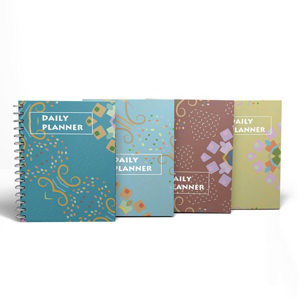 Embossed Spiral Hardcover Notebook One Subject Paper Ideal for Note Taking Journaling and Daily Planning Tasks