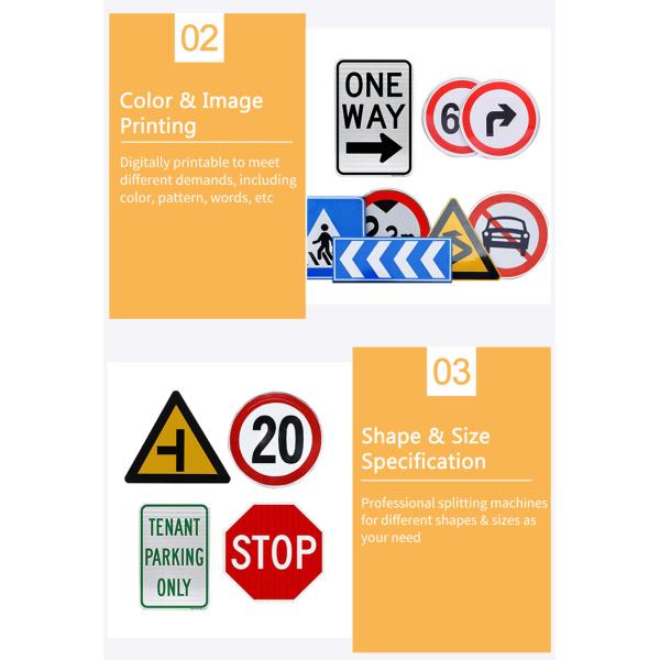 Углубленный алюминиевый знак скорости Доска безопасности Круглый дорожный знак предупреждения дорожного движения Нижняя поверхность таблички