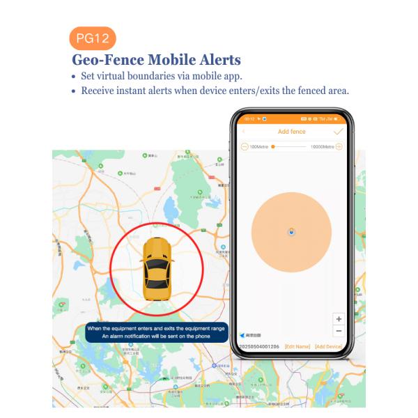 PG12 Super Mini Round 2G GPS Tracking Device with Timestamp for Logistics Fleet Management Cargo Vehicle Pet Car Anti-lost and Safety