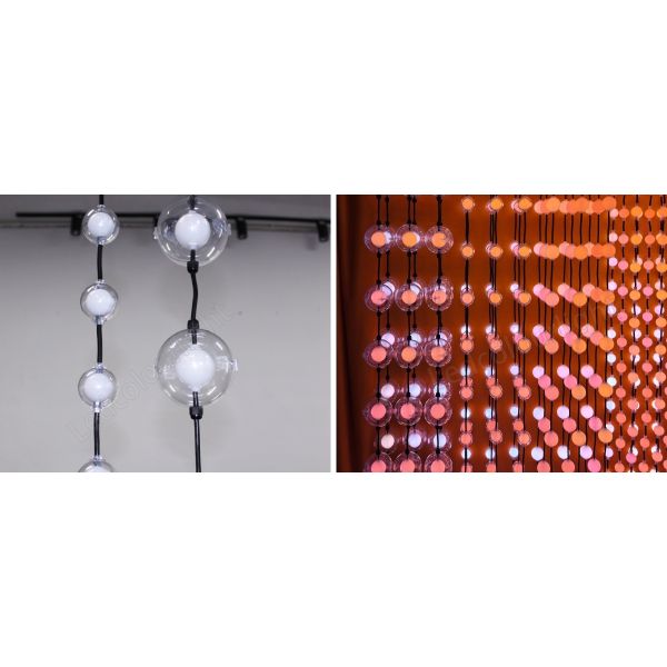 String Light 3D Christmas Ball Pixel LED Light for Holiday Party Stage Decoration