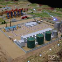 Modèle d'affichage de la scène d'extraction de pétrole pour démontrer le processus d'extraction de pétrole
