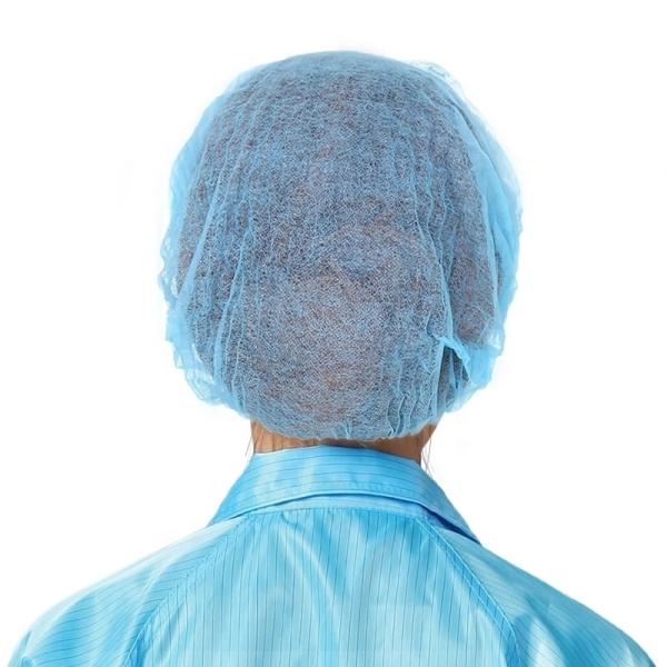 Non Woven Clip Bouffant Hats Disposable Hair Caps Dust Proof Breathable