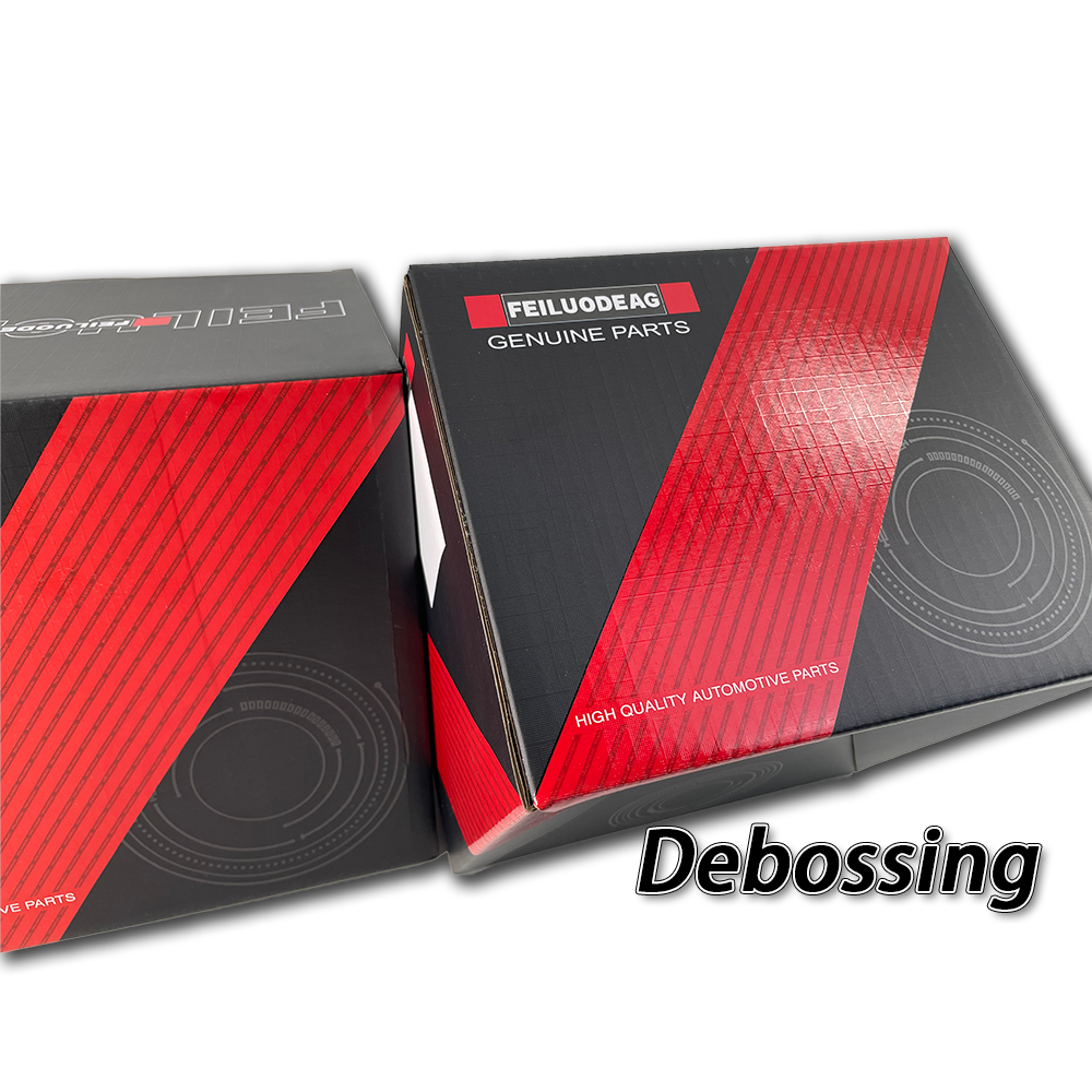 Factory Direct UV Coating Black Small Packaging Custom Packing Paper Box
