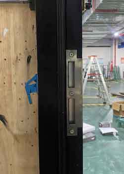 AS100 Series Aluminum Swing Door with French Grid Design, 6063-T5 Aluminum Alloy & Double-layer Tempered Glass