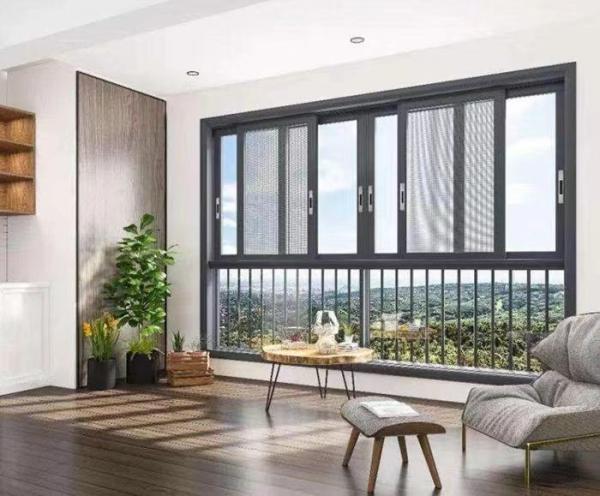 Aluminum Sliding Glass Windows , Home Custom Size Sliding Windows