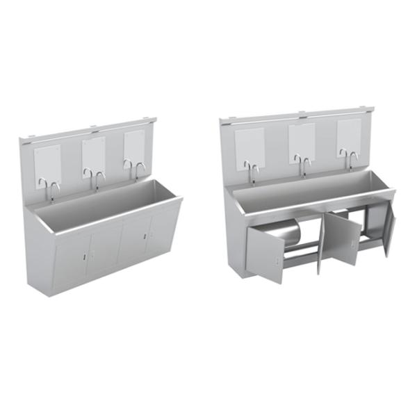 Раковина мытья руки нержавеющей стали 150W оборудования водоснабжения медицинская