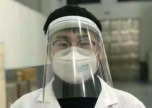 Outdoor Safety Full Cover Isolation Protective Face Shield PVC Material