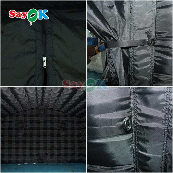 Iluminação de discoteca LED portátil Tenda de clube noturno móvel Inflável Cubo Tenda de festa inflável Clube noturno para alugar