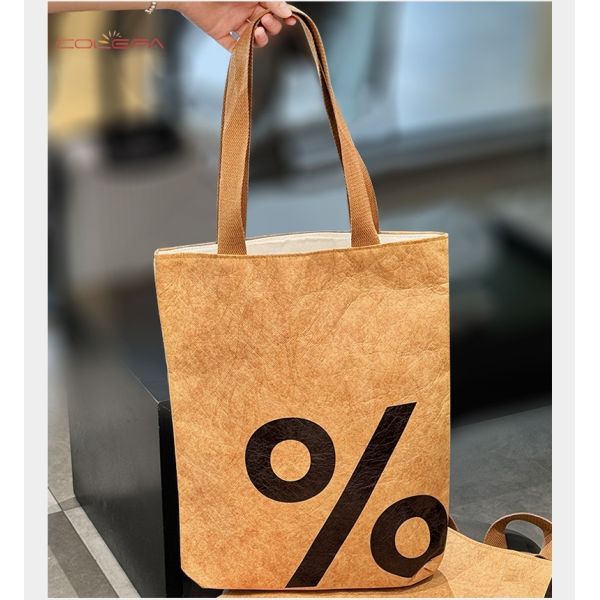 Factory Direct DuPont Paper Waterproof Tote Bag Retro Artsy Shoulder Bag Versatile Tyvek Paper Handbag Custom Logo Available