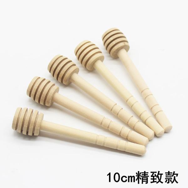 Hotel Restaurant Home Wooden Honey Dipper Drizzler Stirring Stick Spoon Rod Muddler Dispense