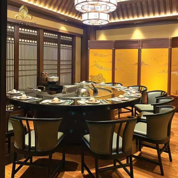 7-Seat Teppanyaki Grill Table with Food Grade Alloy Steel Top