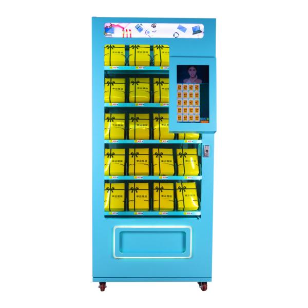 Máquina de venda automática completa da soda do metal, máquinas de venda automática afortunadas azuis/do rosa/amarelo caixa do alimento